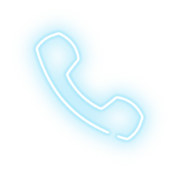 Blue Neon Phone