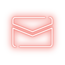 Red Neon Mail Icon