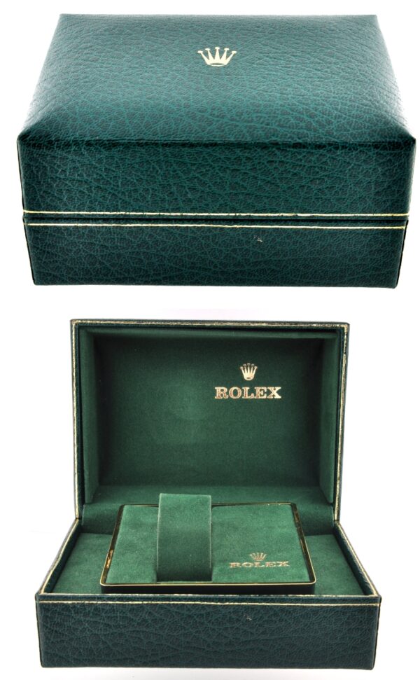 This is a late 1970s-1980s Rolex-Submariner box for the 5513 or 1680. This box is all original and extremely clean.