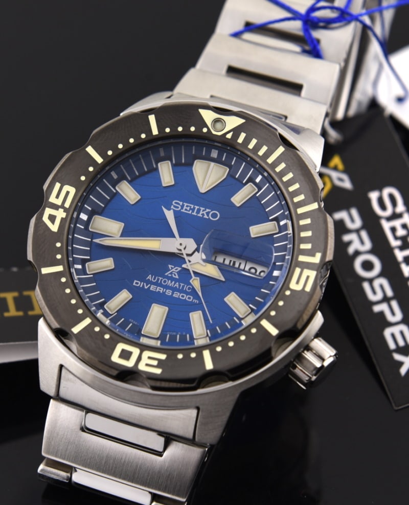 Seiko monster hotsell blue dial