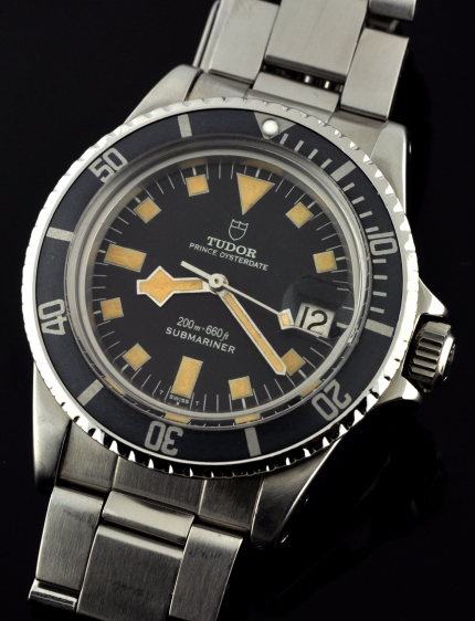 Tudor Prince Oysterdate Submariner stainless steel watch with original Rolex Oyster bracelet, case, and cleaned automatic winding movement.