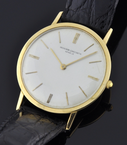 1964 Vacheron Constantin Geneve 18k solid-gold watch with original case, restored dial, markers, hands, and caliber 1003 manual movement.