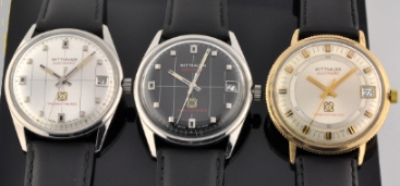 Trio of 1970s Wittnauer Transistorized electronic watches with rare and valuable box. They have all been fully serviced by Paul Wirdnam.