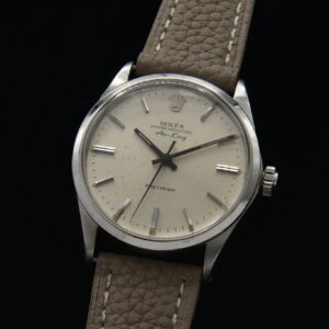 This 1969 Rolex Air-King was just purchased by us from the original owner who wore it since he bought it new.