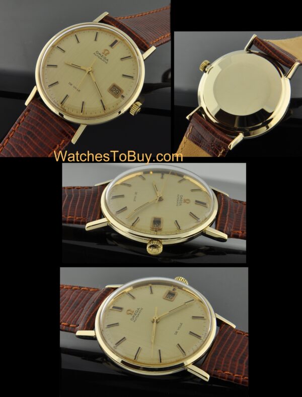 Here is a vintage 1960s 34.5mm Omega Seamaster De Ville automatic watch.