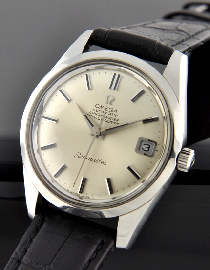 This very uncommon, full-sized 35.25mm Omega Seamaster chronometer-grade watch from 1970.