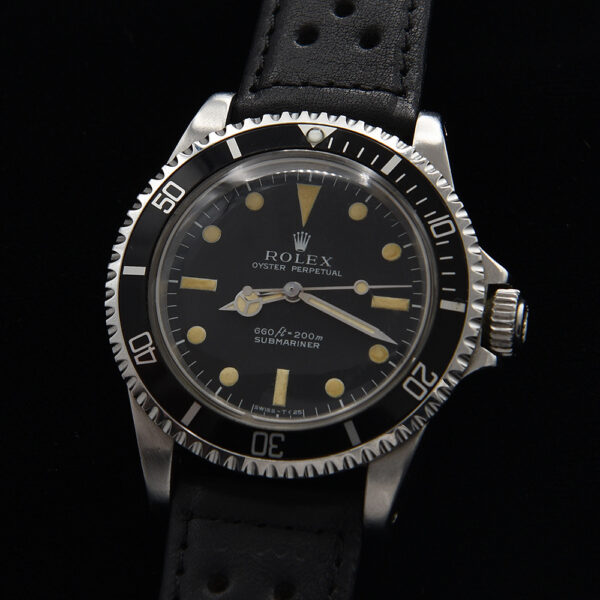 This is a very clean 1972 vintage ref. 5513 Rolex Submariner having a 2.9 million serial number. Notice the original vanilla lume.