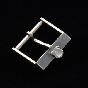 This is a stainless steel vintage 1960s-'70s authentic Omega buckle with a 16mm opening in very fine condition.