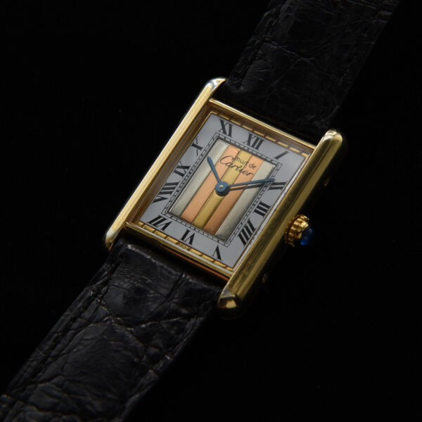 Condition is everything when evaluating a watch - and this vintage late 1980s Must De Cartier Trinity Tank is incredibly clean. The Cartier quartz movement was just fully serviced and accurate.