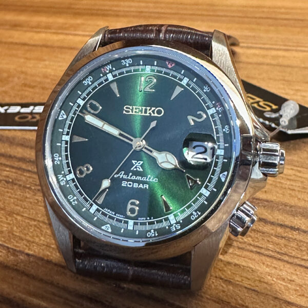 The 2025 Seiko Alpinist is a true classic. The green dial having gold accents, sapphire crystal and turning inner compass bezel looks amazing.