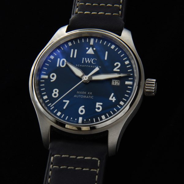 This is a new 2025 IWC ref. IW328203 Pilot's Watch Mark XX complete as sold new with box and papers. This watch was worn 3 times and kept in the box.