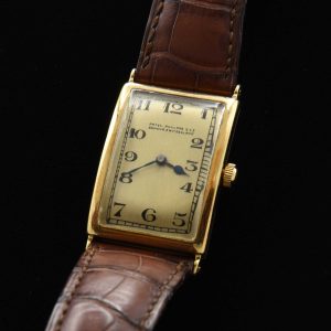 Large Rectangular Patek Philippe 1928 18k Gold