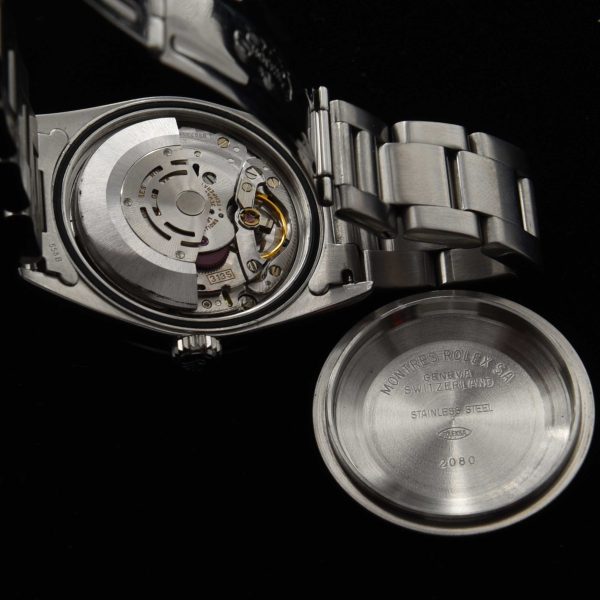 This men's 36mm Rolex Datejust has a black factory diamond dial that absolutely sparkles! The Rolex Oyster case looks absolutely amazing.