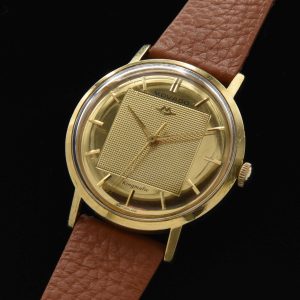 Movado 1960s 18k-Solid-Gold Kingmatic Mirror Dial