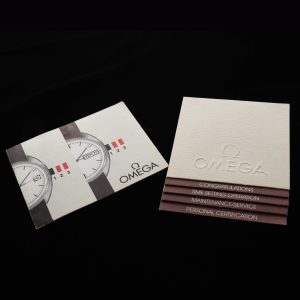 This is an Omega Constellation/Geneve 'C' Case Pamphlet And Guarantee complete with open (not filled out) guarantee.