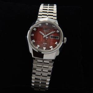 Pristine Circa 1973 King Seiko Vanac Very Rare Red Dial