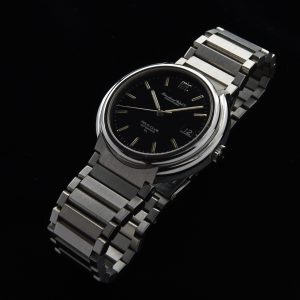 This is the IWC Polo club designed by Gerald Genta, who also created the Patek Philippe Nautilus, Omega Constellation, Audemars Piguet Royal Oak and the Universal Geneve Polerouter.