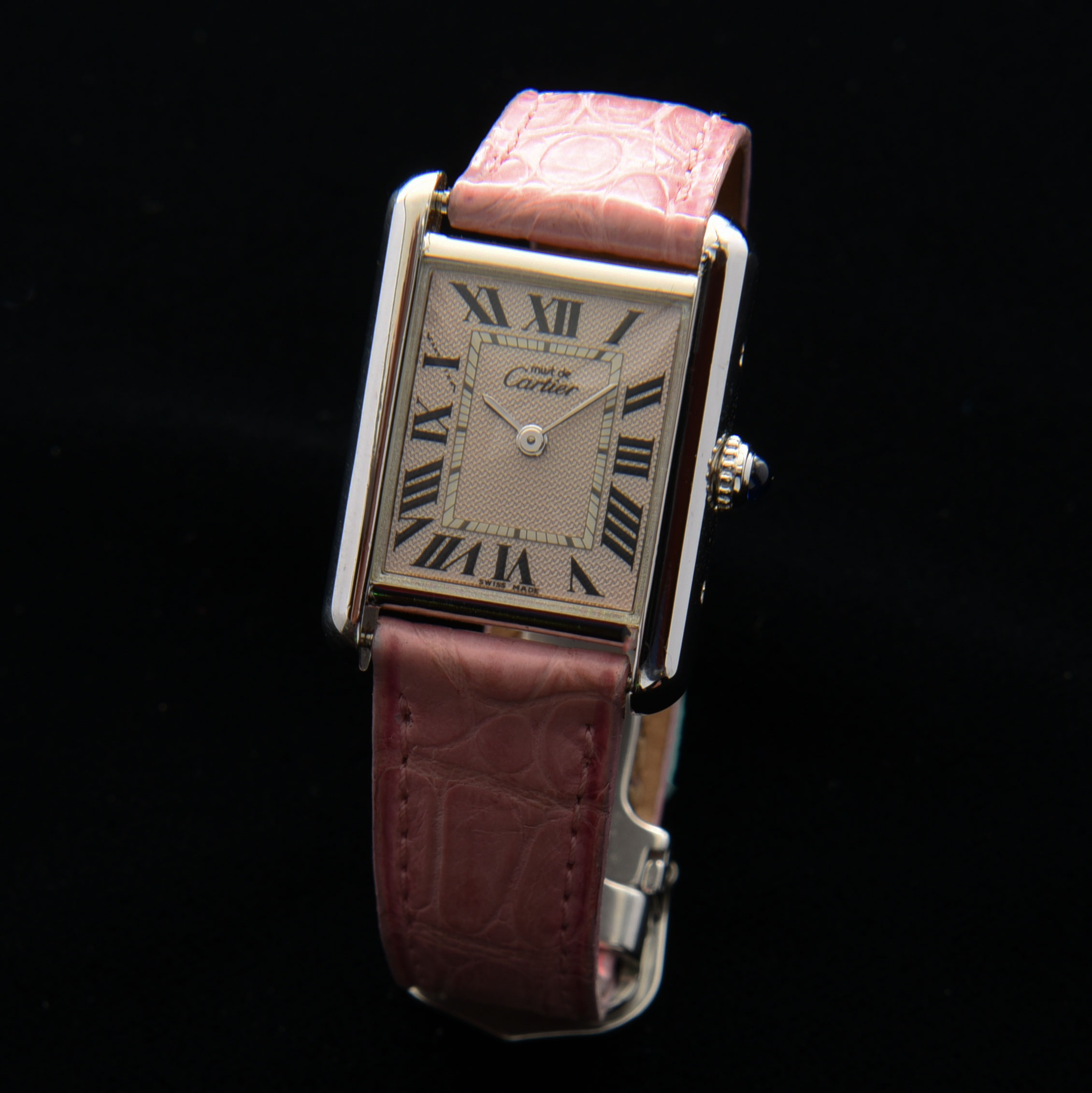 Rare Ladies Must de Cartier Sterling Silver Christmas Limited Edition