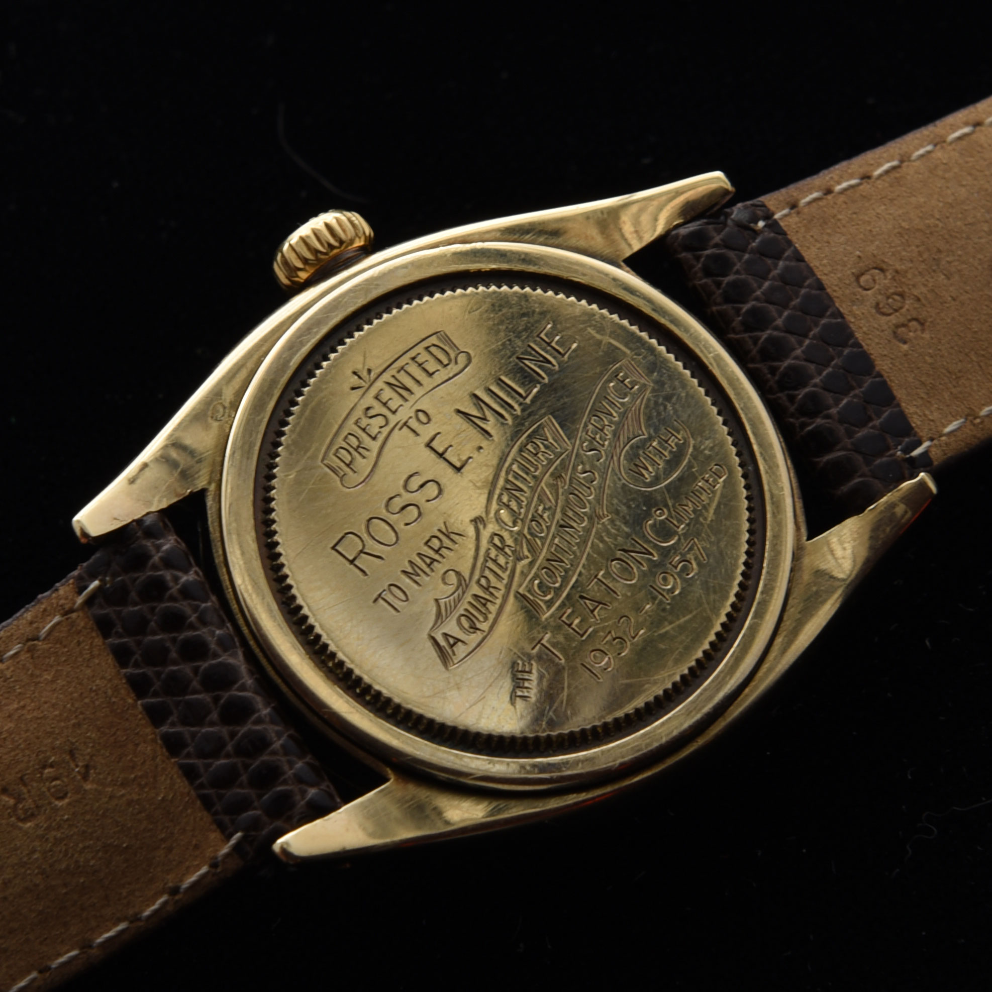1957 Rolex Eaton's Quarter Century Solid 14k Gold - Image 8