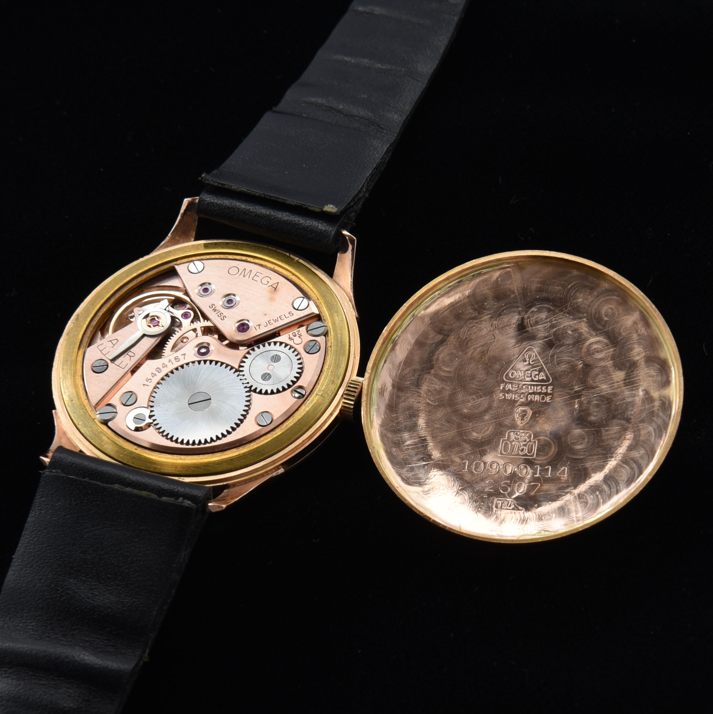 Rare 1956 Omega Oversized 37mm Rose Gold - Image 7