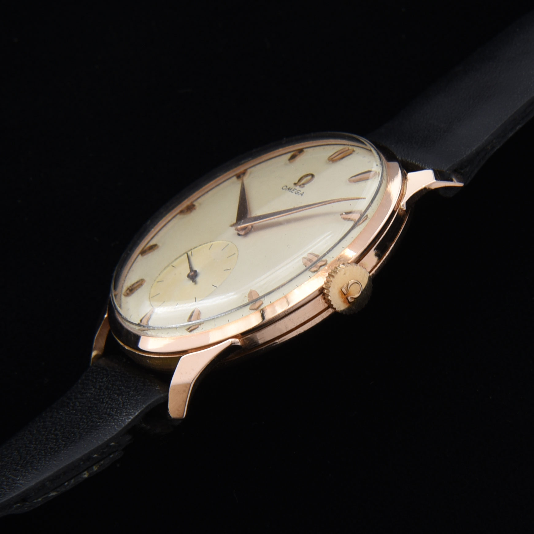 Rare 1956 Omega Oversized 37mm Rose Gold - Image 3