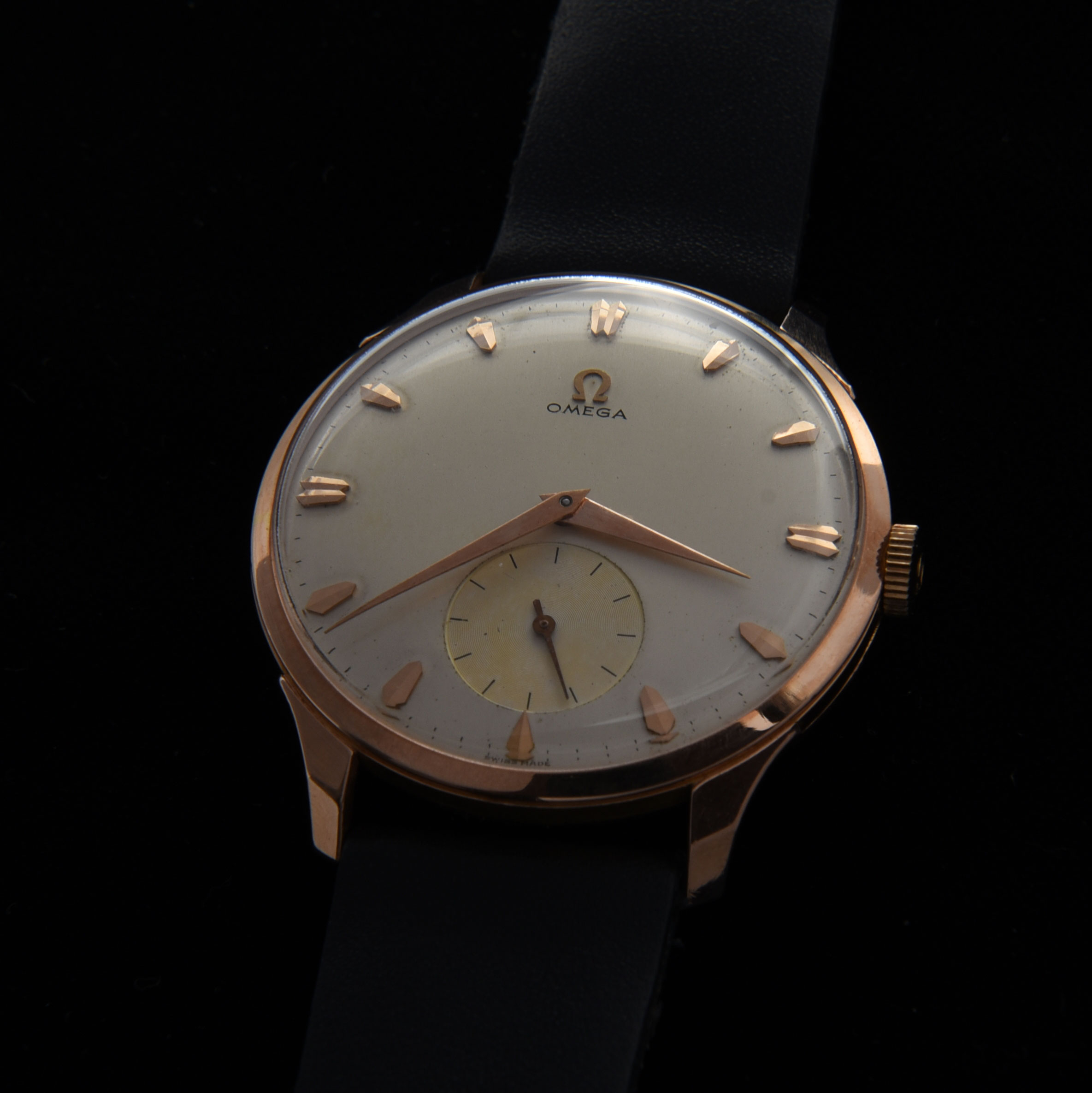 Rare 1956 Omega Oversized 37mm Rose Gold - Image 5