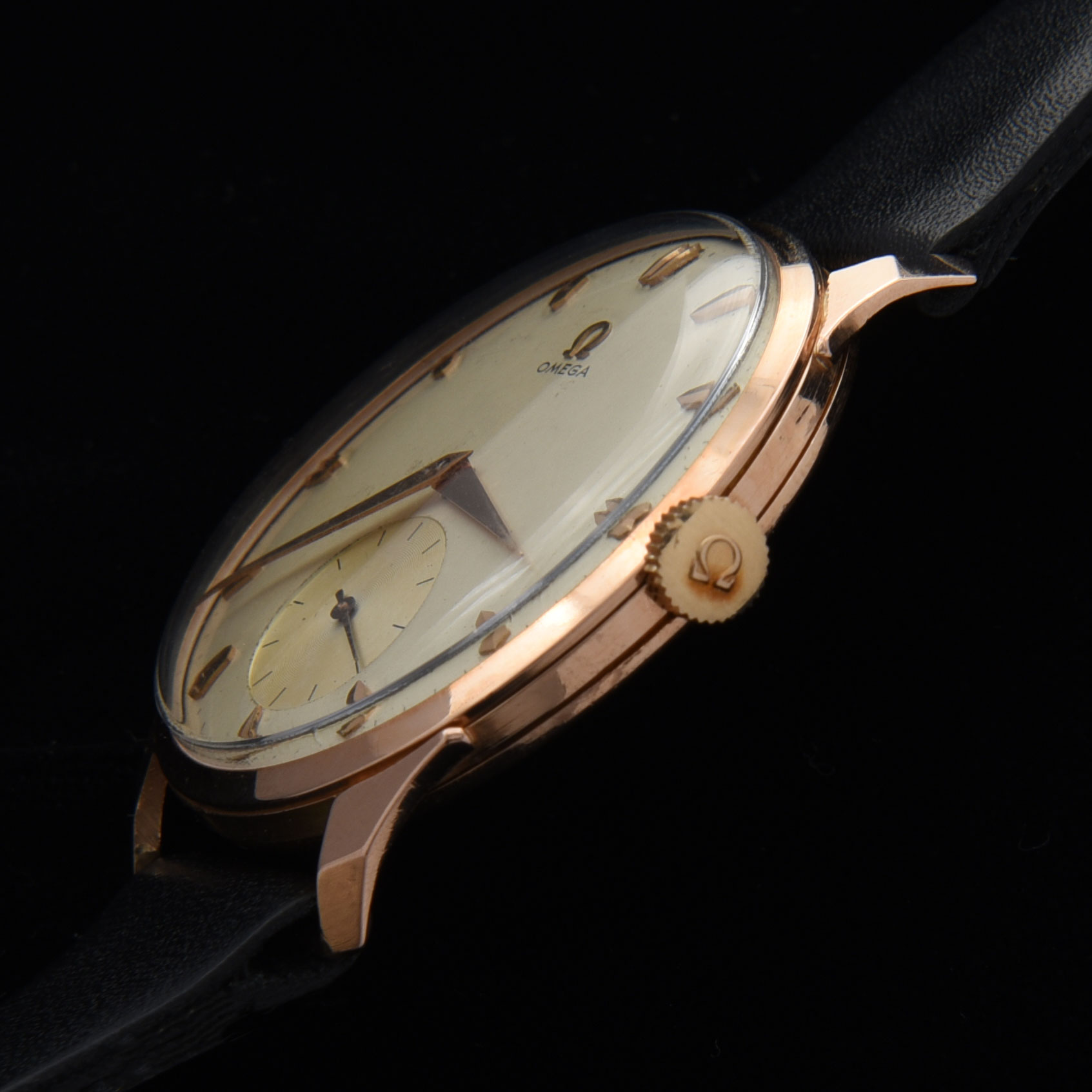 Rare 1956 Omega Oversized 37mm Rose Gold - Image 4